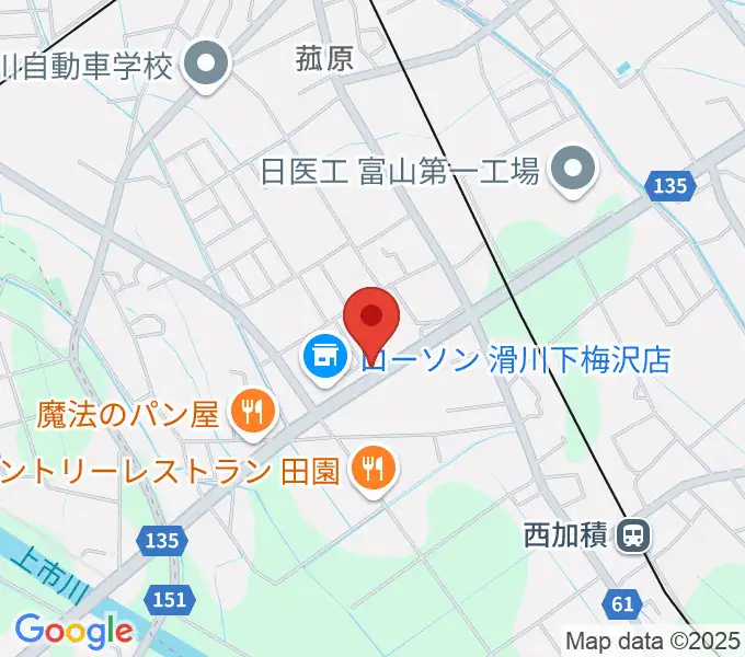 音楽教室ミュージック花音の地図