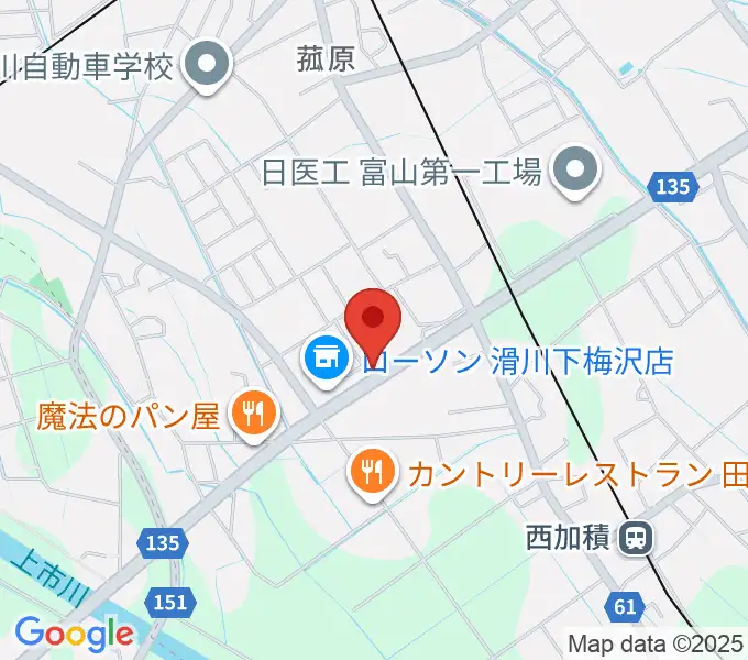 音楽教室ミュージック花音の地図