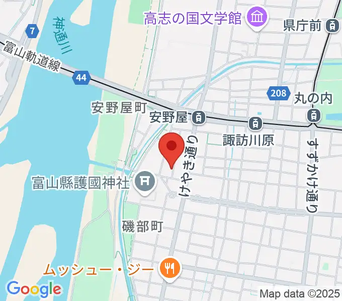 学校法人富山音楽院の地図
