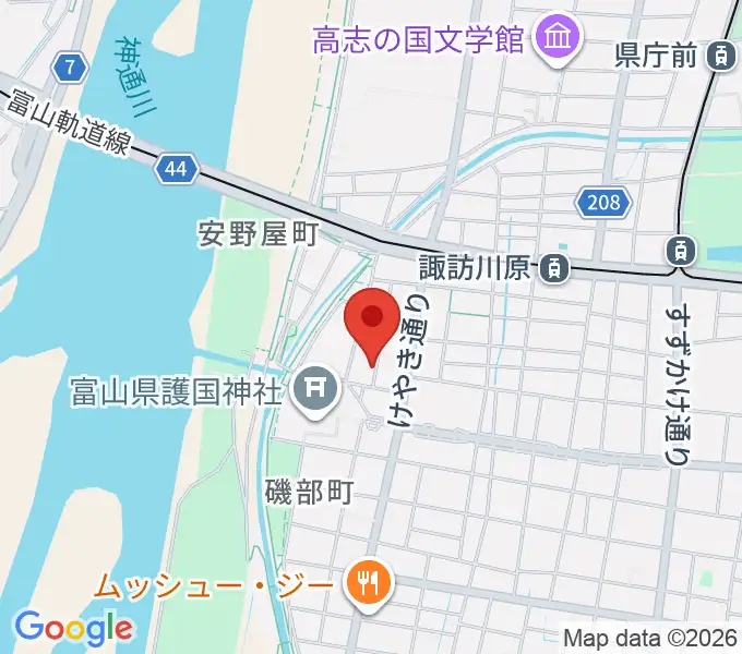 学校法人富山音楽院の地図