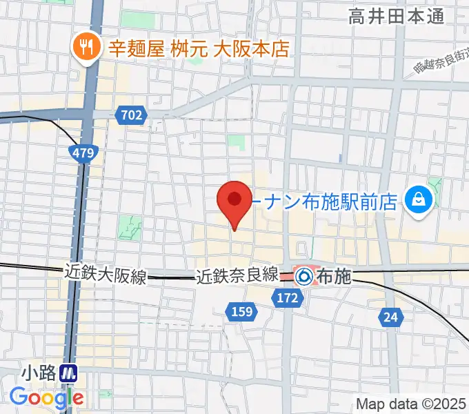 布施アルススタジオの地図