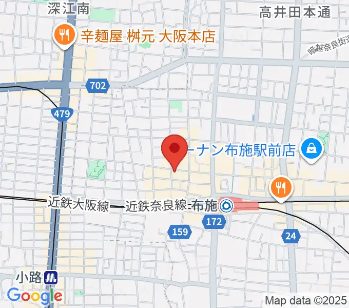 布施アルススタジオの地図