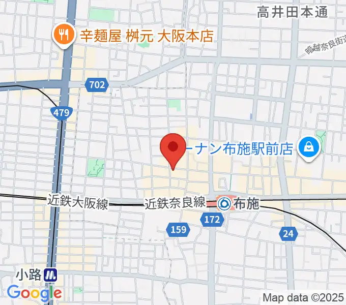 布施アルススタジオの地図