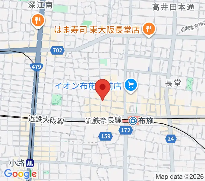 布施アルススタジオの地図