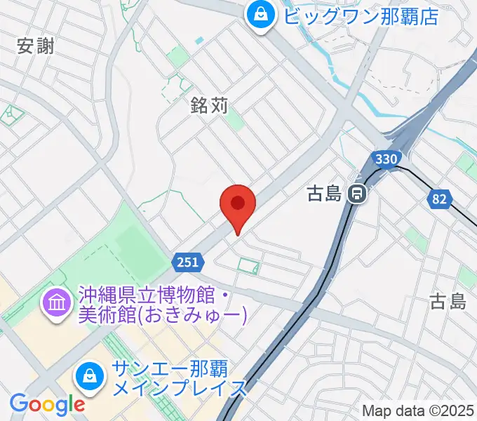 アクア音楽院の地図