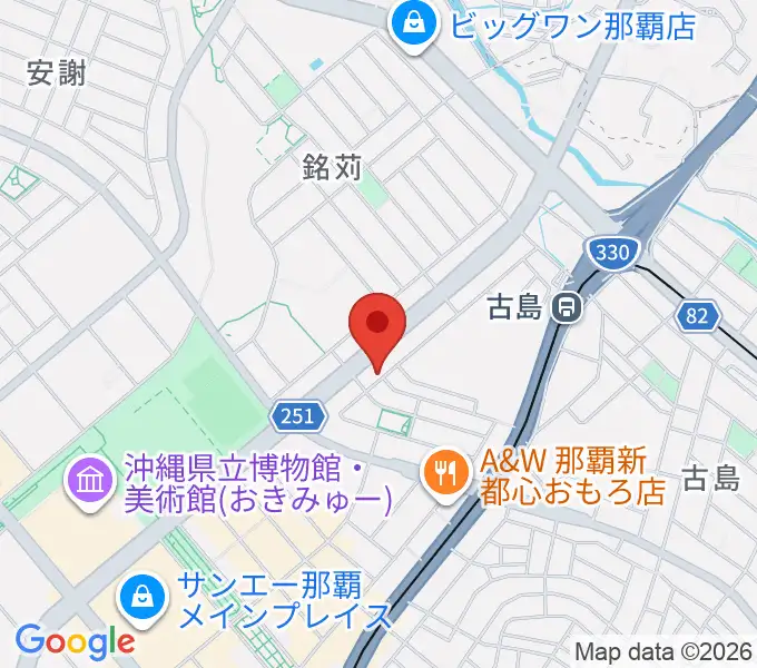 アクア音楽院の地図