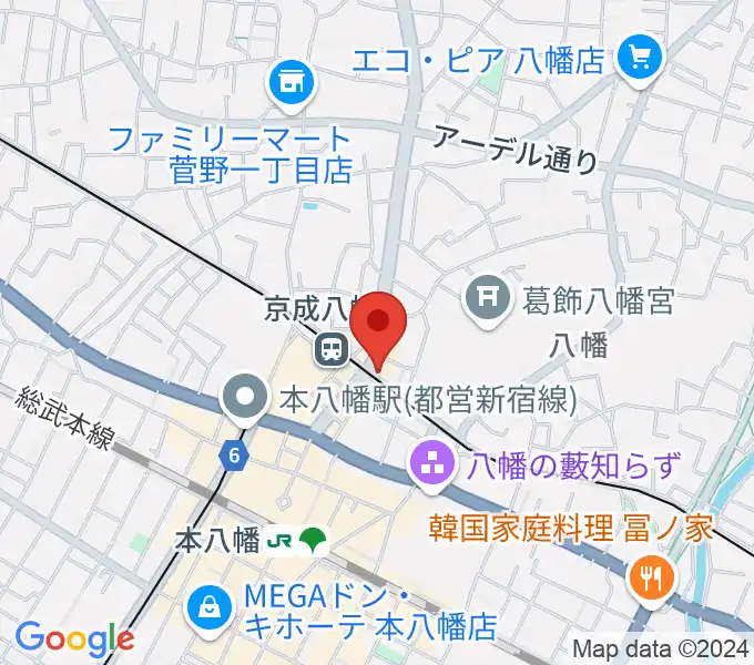 ＫＳＰ音楽教室の地図