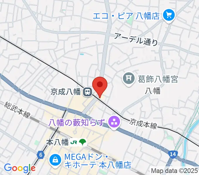 ＫＳＰ音楽教室の地図