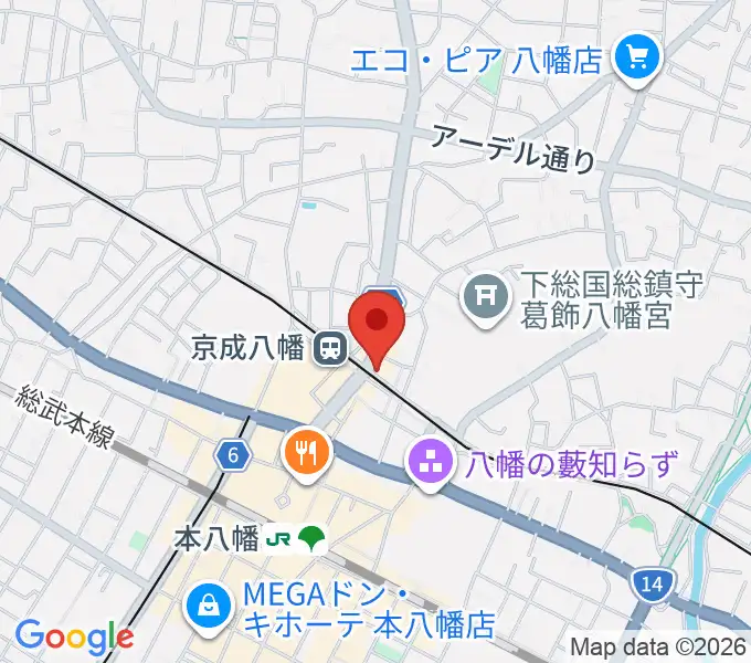 ＫＳＰ音楽教室の地図