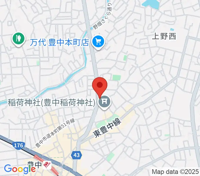 リベルタピアノ学院の地図