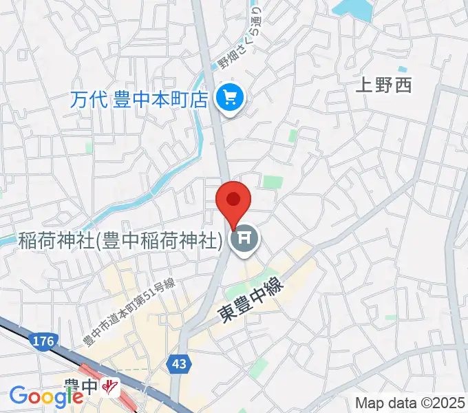 リベルタピアノ学院の地図