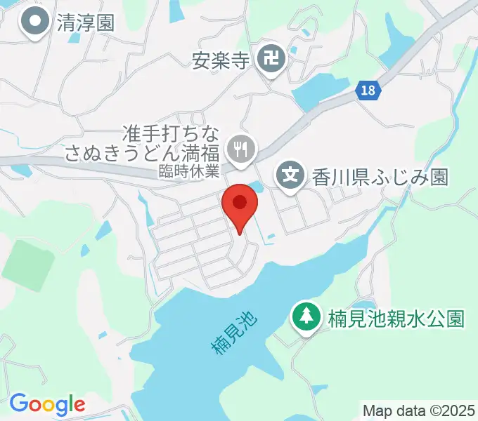 白川ピアノ調律所の地図