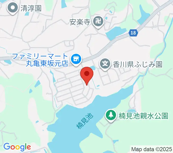 白川ピアノ調律所の地図