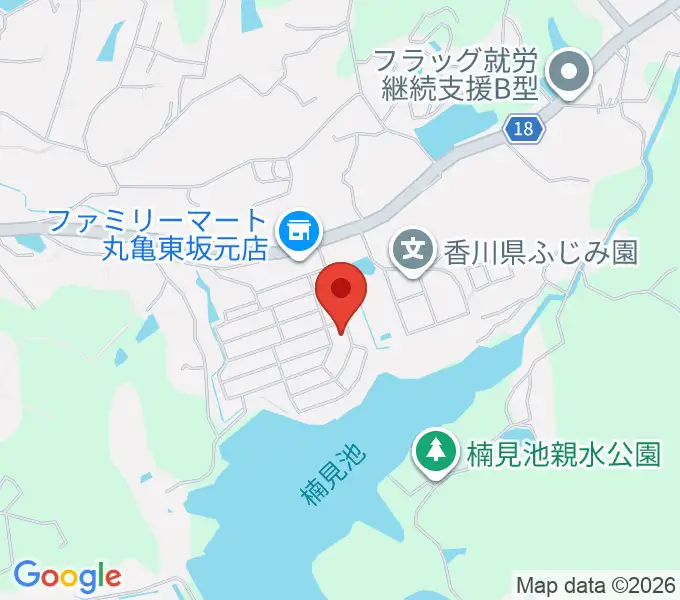 白川ピアノ調律所の地図