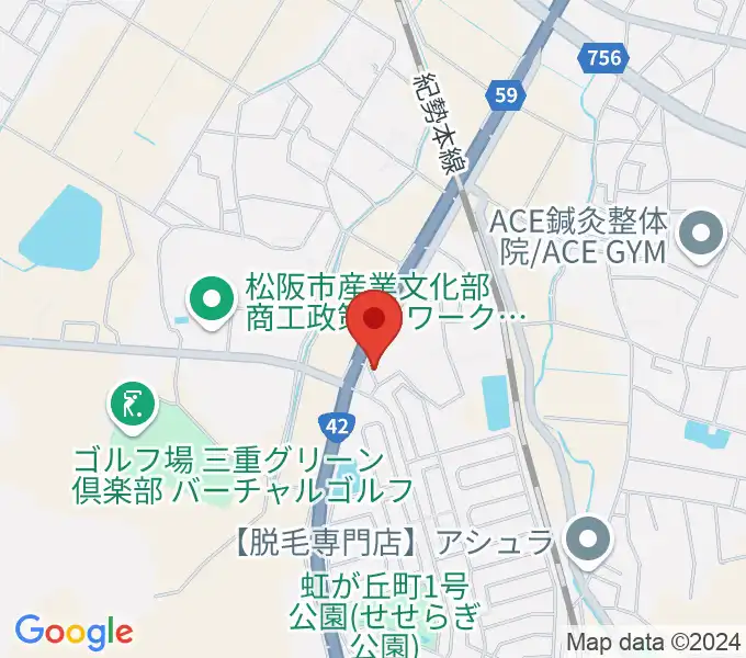 タックガッキ音楽教室の地図