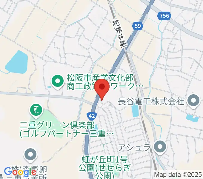 タックガッキ音楽教室の地図