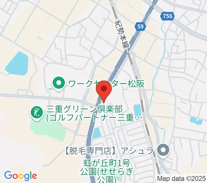 タックガッキ音楽教室の地図