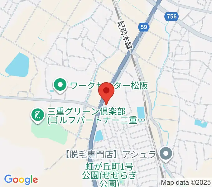 タックガッキ音楽教室の地図