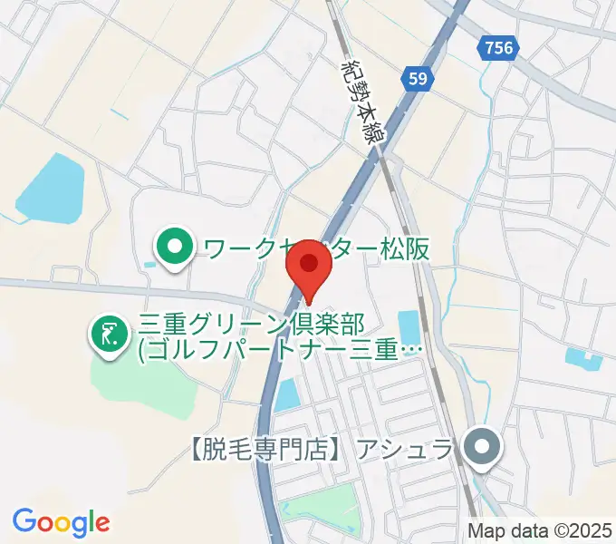 タックガッキ音楽教室の地図