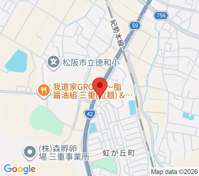 タックガッキ音楽教室の地図