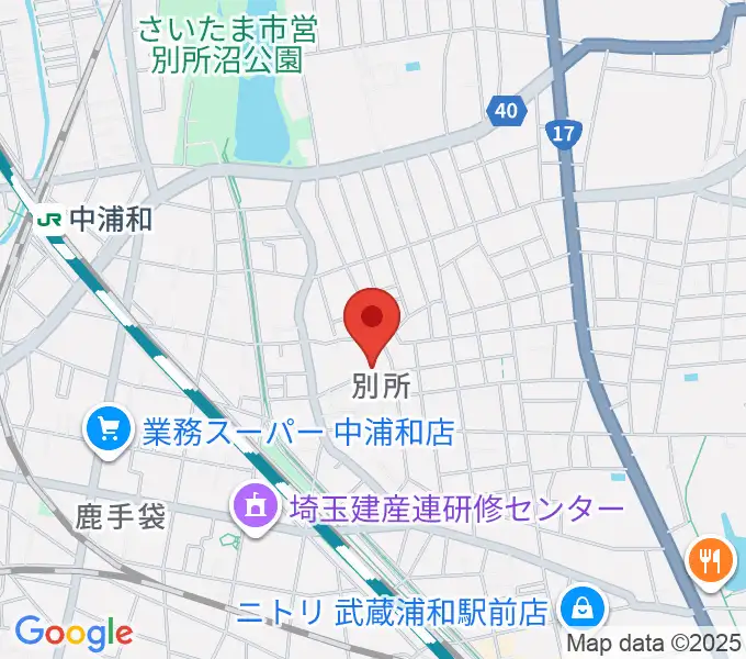 まゆみピアノ教室の地図