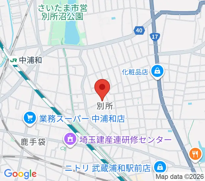 まゆみピアノ教室の地図