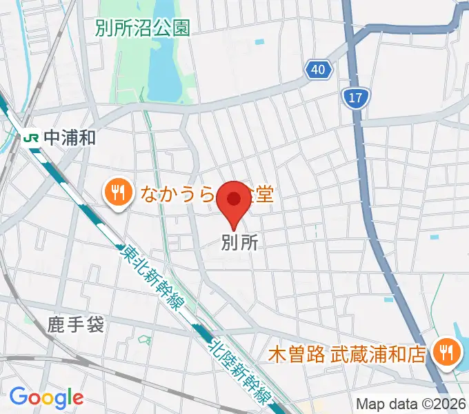 まゆみピアノ教室の地図