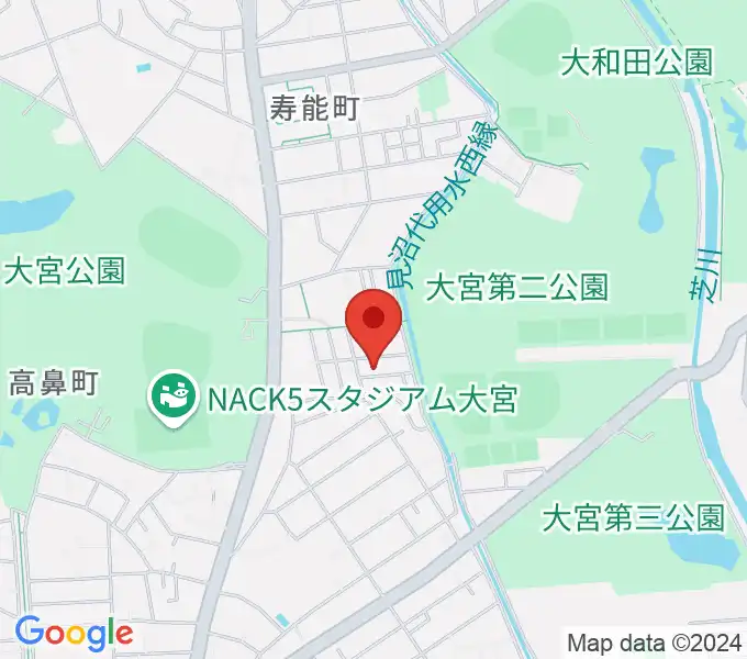 三村音楽教室の地図