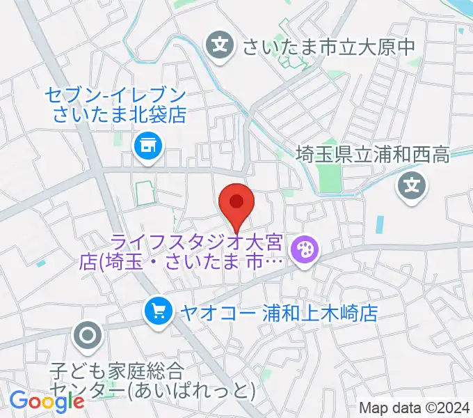 アマーリエヴァイオリン教室の地図