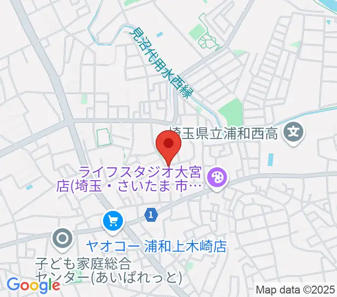 アマーリエヴァイオリン教室の地図