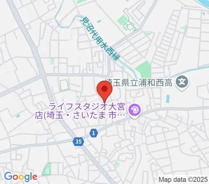 アマーリエヴァイオリン教室の地図