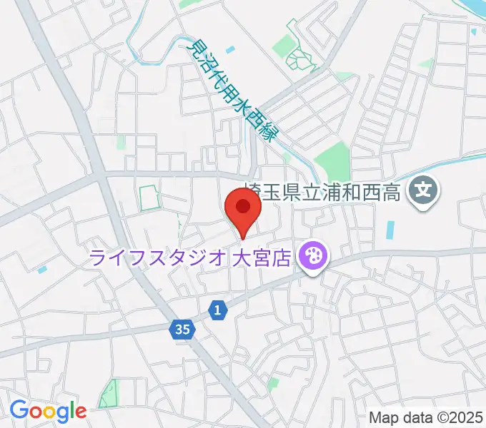 アマーリエヴァイオリン教室の地図