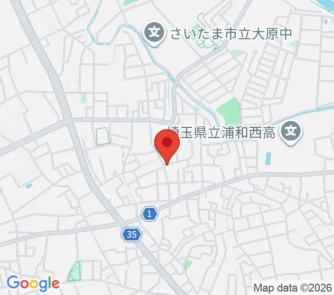 アマーリエヴァイオリン教室の地図