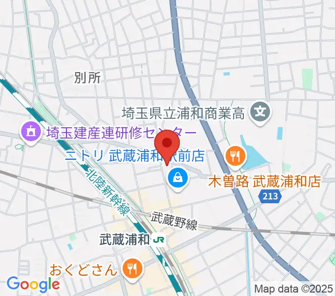 みどりピアノ教室の地図