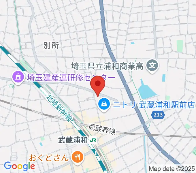 みどりピアノ教室の地図