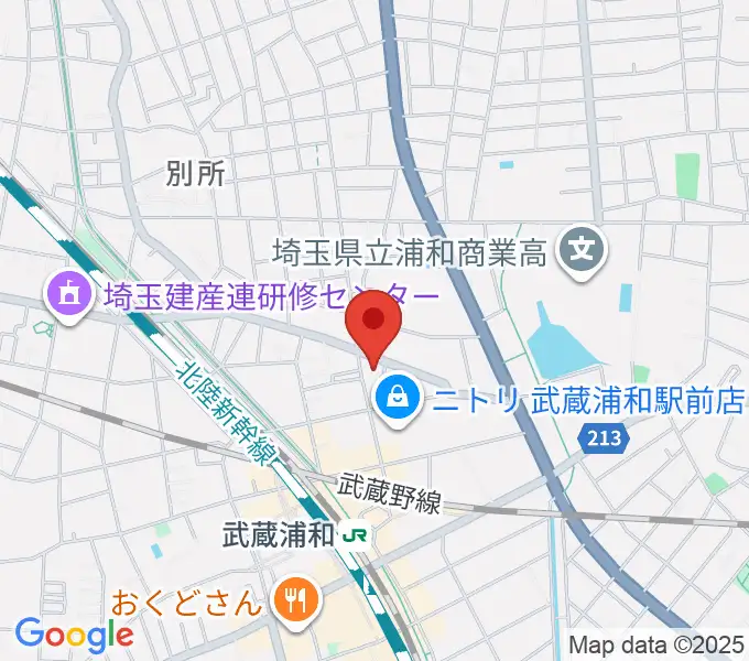 みどりピアノ教室の地図