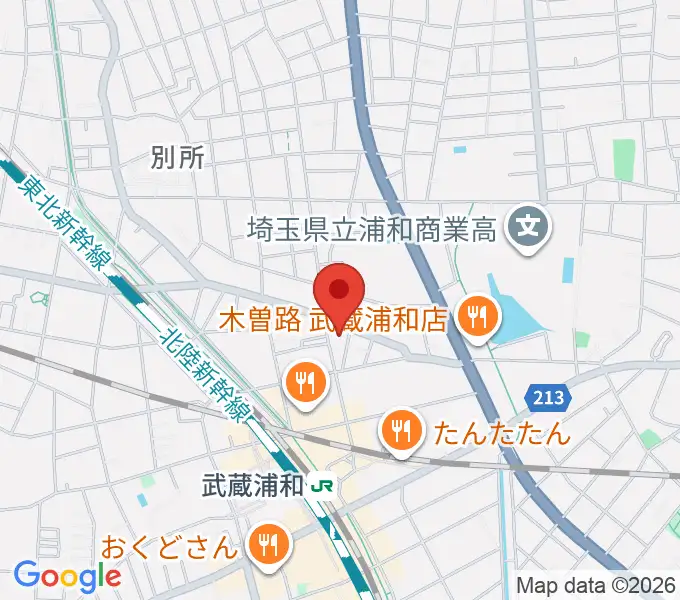 みどりピアノ教室の地図