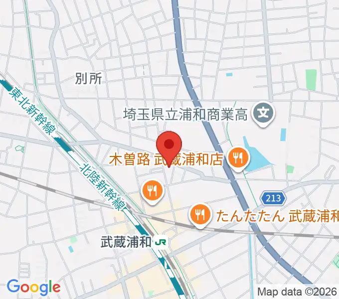 みどりピアノ教室の地図