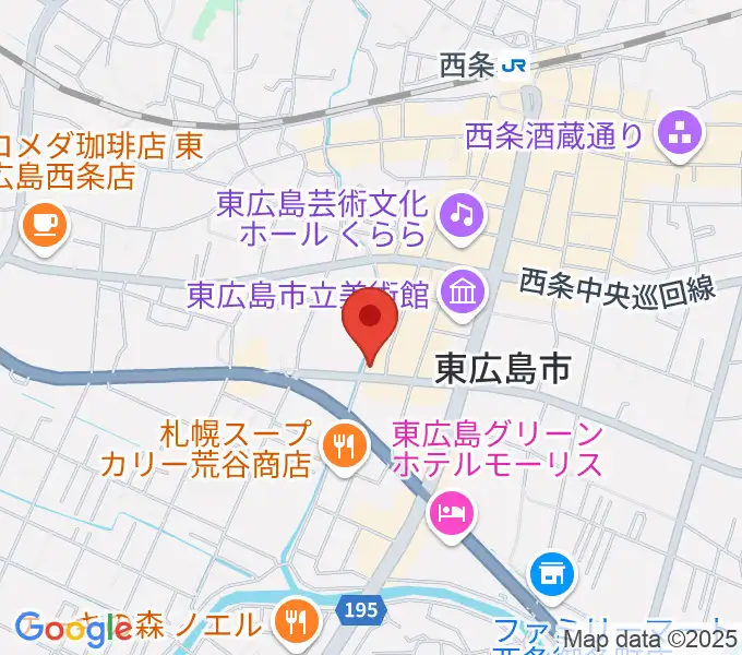 キハラ楽器 東広島センターの地図
