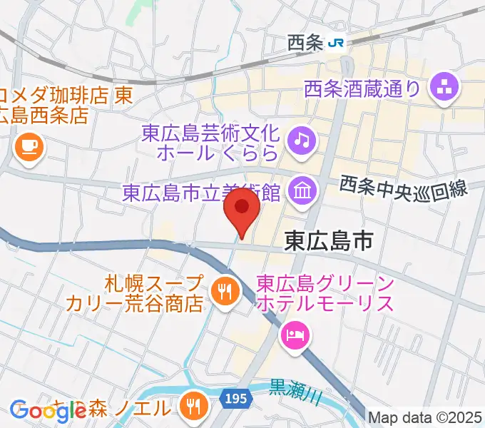 キハラ楽器 東広島センターの地図
