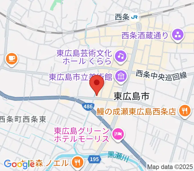キハラ楽器 東広島センターの地図