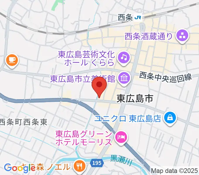 キハラ楽器 東広島センターの地図