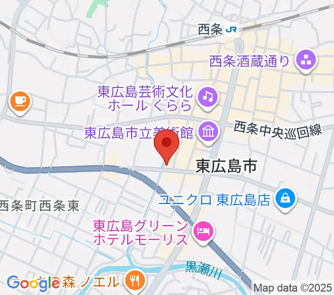 キハラ楽器 東広島センターの地図