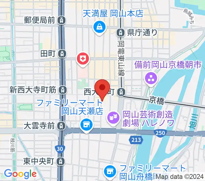 イマージュ・楽器堂の地図