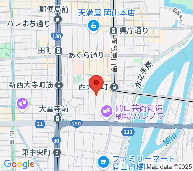 イマージュ・楽器堂の地図
