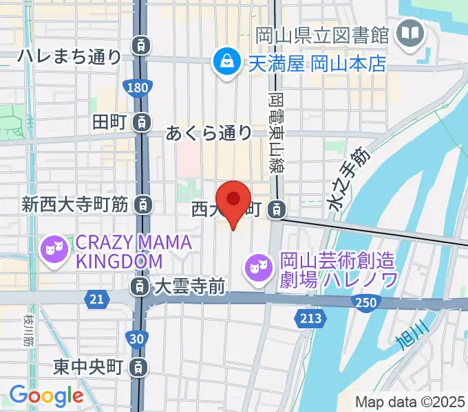 イマージュ・楽器堂の地図