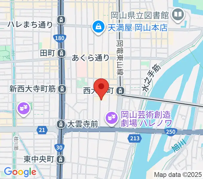 イマージュ・楽器堂の地図