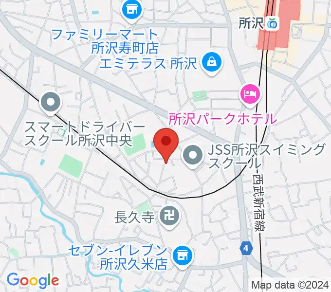 山本かずみピアノ教室の地図