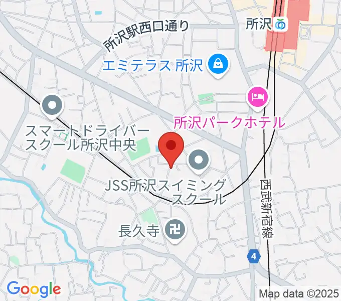 山本かずみピアノ教室の地図