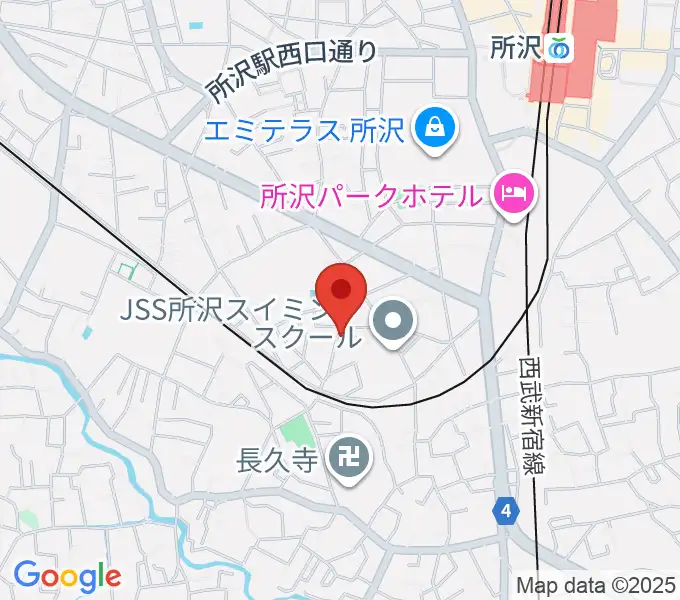 山本かずみピアノ教室の地図